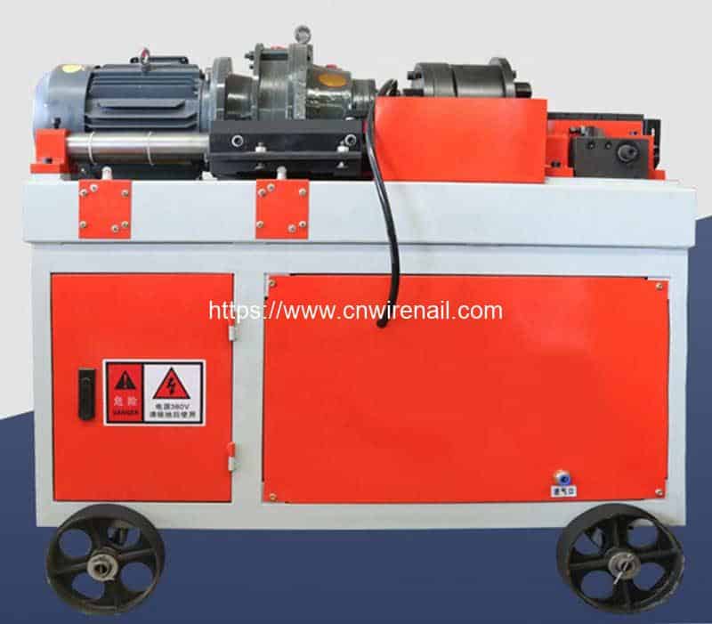 Automatic Deformed Steel Rebar Thread Making Machine | Nail Machine ...